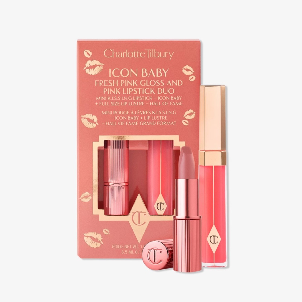 Charlotte Tilbury Icon Baby Lip Duo - Gloss & Lipstick Set